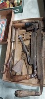 Lot with old hand tools