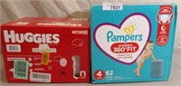 2x Boxes Baby Diapers