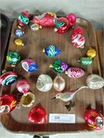 (2) Trays of Vintage Christmas Ornaments