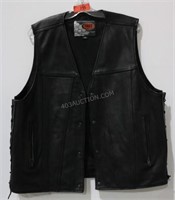 Men's First Classics Leather Vest Size XXL