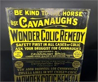 Cavanaugh's Horse Colic Remedy 1920's Tin Tacker