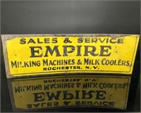 Empire Milking Sales & Service Rochester NY Sign