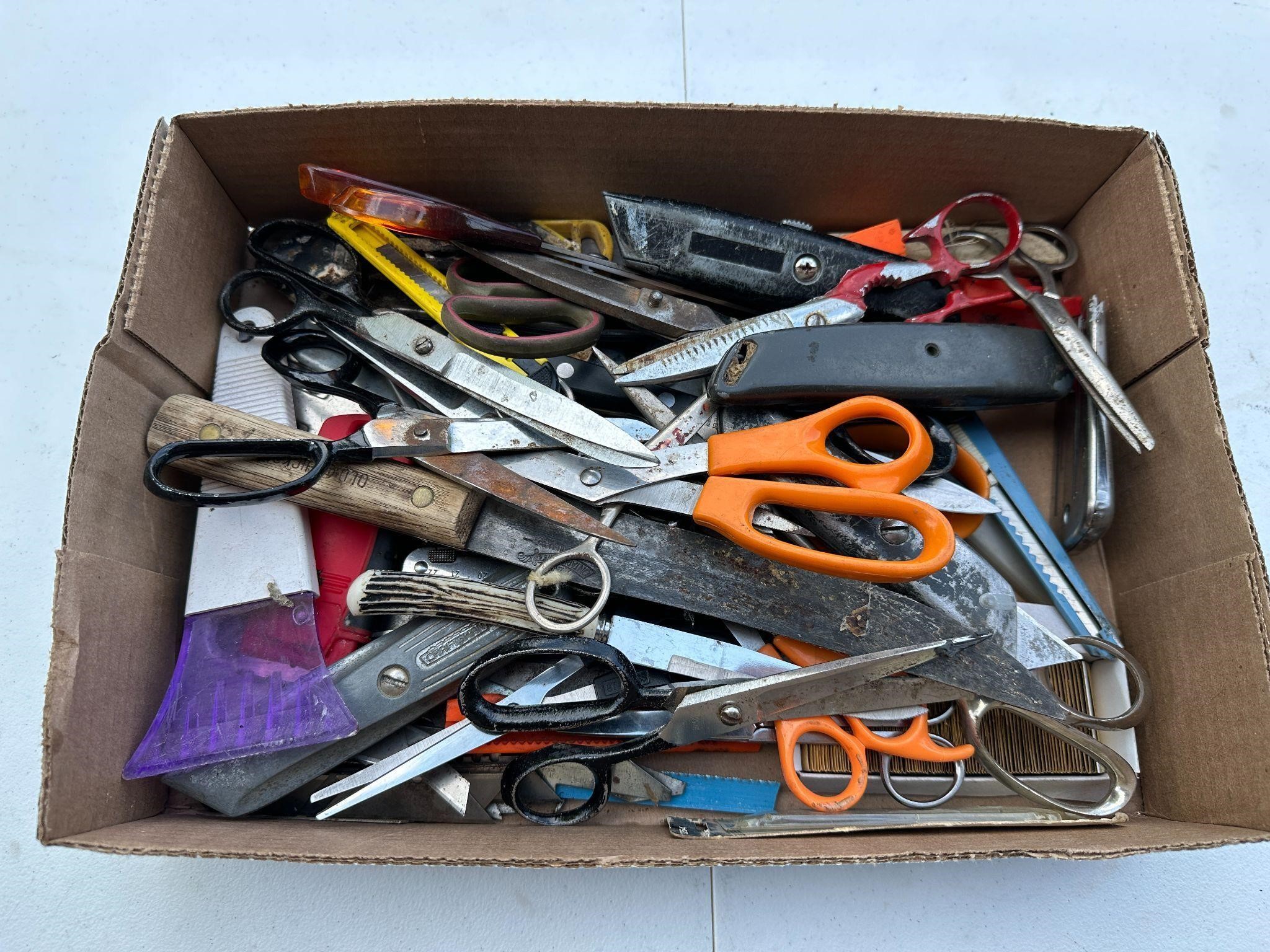 Whole Lot Of Scissors, Razor Blades, Scrappers