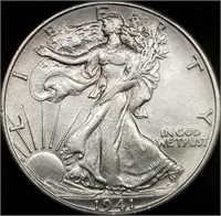 1941-D Walking Liberty Silver Half Dollar Nice