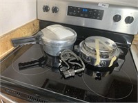 Waffle Iron and Made of Honor 3qt Pressure Cooker