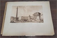 Early architectural engraving - Rome? - no frame