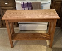 Wooden End Table 36” x 14” x 29”
