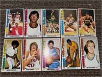 10 Card 1976-77 Tallboy NBA Lot