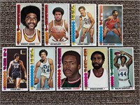 9 Card 1976-77 Tallboy NBA Lot