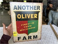 Oliver Tin Sign