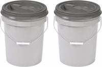 Mighty Tuff 5 Gallon Storage Container, Pack of 2