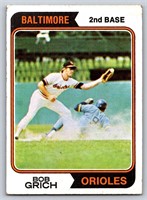 1974 Topps Baseball Lot of 10 Cards