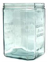 1920's Delco-Light Exide Glass Battery Jar