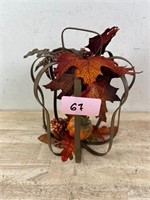 Pumpkin Shaped Metal Fall Decor