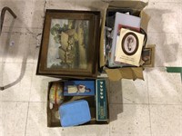 LOT OF FRAMED PICTURES AND MISC