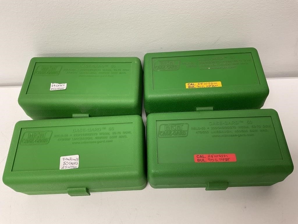 25 WSSM Lot 2 boxes of 50rds each reloads, 1- box