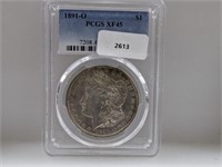 PCGS 1891-O XF45 90% Silver Morgan $1 Dollar