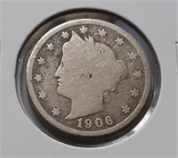 LIBERTY (V) NICKEL- 1906-P