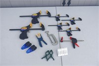 Assortment of Quick-Grip and Other Clamps