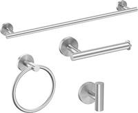 USHOWER Brushed Nickel 24-Inch Towel Bar Set