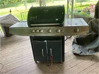 Charmglow Propane Grill with bottle and cover