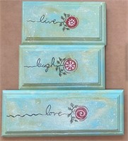 HAND PAINTED GREEN LIVE LOVE LAUGH DECOR