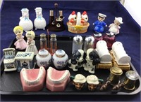 Large Assortment Of Ornate Salt & Peppers