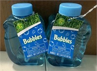 Lot of 2 Bubbles Solution w/ Wand 5.64oz BlueLid