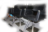 Chairs - Barber Chairs, Black with chrome