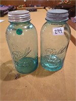 Ball mason quart jars numbers 5 and 6 w zinc and