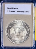 Coin 1 Troy Ounce World Trade Center .999 Fine Sil