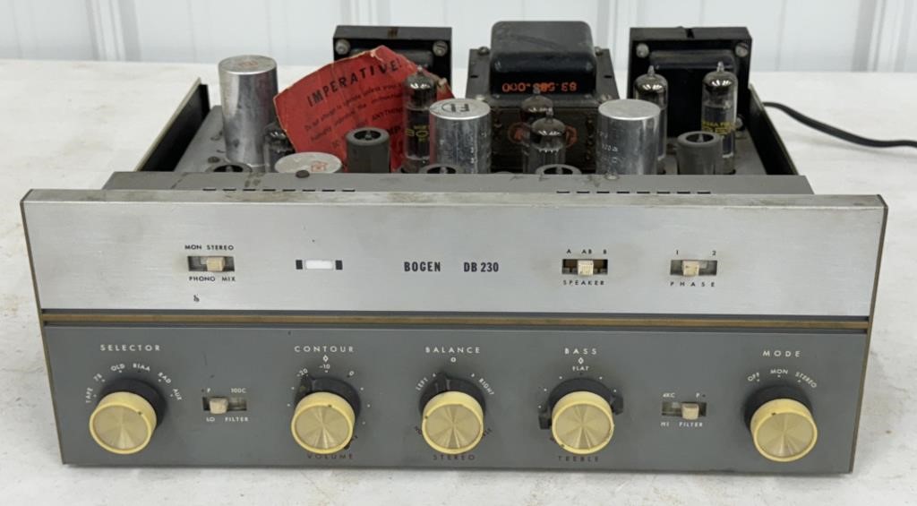 Vintage Bogen DB230 Tube Stereo Amplifier /