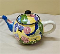 Favanol Crate & Barrel Floral Teapot Portugal