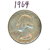 1964 Washington Silver Quarter