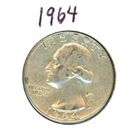 1964 Washington Silver Quarter