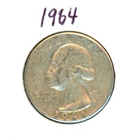 1964 Washington Silver Quarter