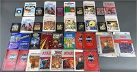 Vtg 1980s Atari 2600 Videogames & Manuals