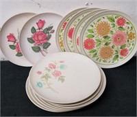 Vintage plastic plates