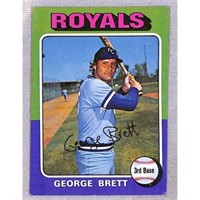 1975 Topps George Brett Crease Free Rookie