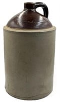 Antique Two-Tone 3-Gal Brown to Beige Whiskey Jug