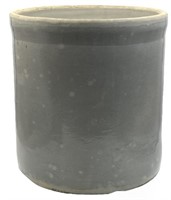 Antique 5-Gallon White Glazed Stoneware Crock