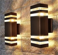 Aultink LED Square Wall Lights- 2Pk -