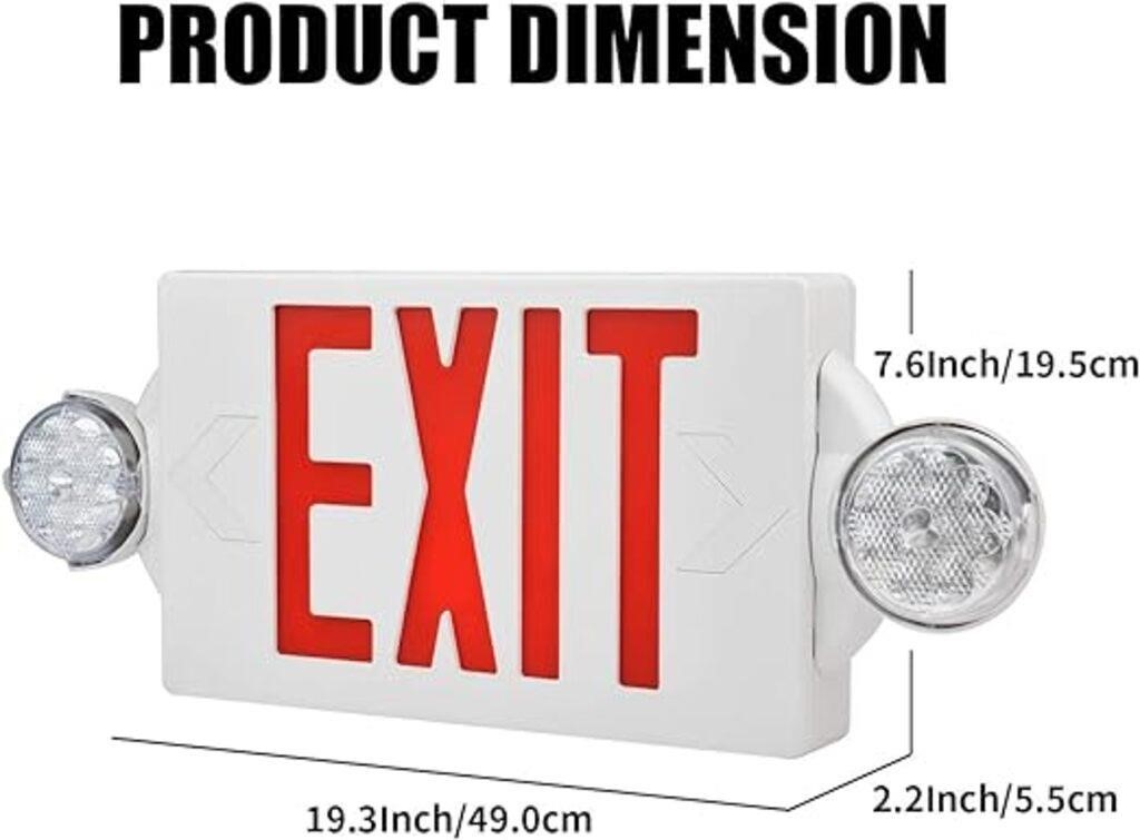 Akt Lighting Emergency Exit Light, Adjustable Two