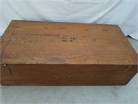 Military Wooden box, Navy 10 x 18 x 36.