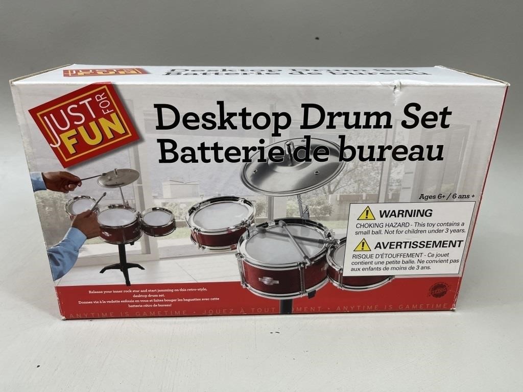 Desktop Drum Set by Just For Fun NEW