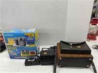 Cameras and vintage case