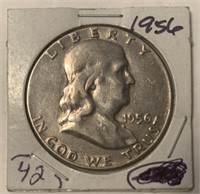 1956 P Franklin Half Dollar