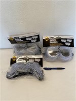 3 Packs Safety Goggles 3 Per Pack NEW