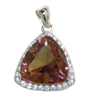 Trillion 6.55 ct Zultanite Color Change Pendant