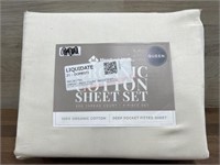 Queen cotton sheet set